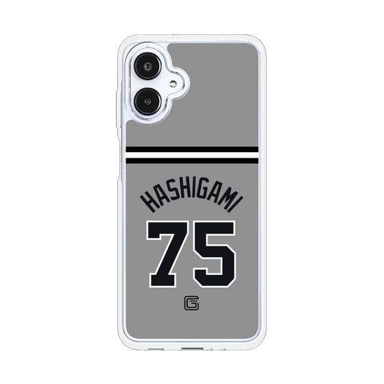 スリムプロテクションケース［ 読売ジャイアンツ - #75 HASHIGAMI - ビジター ］