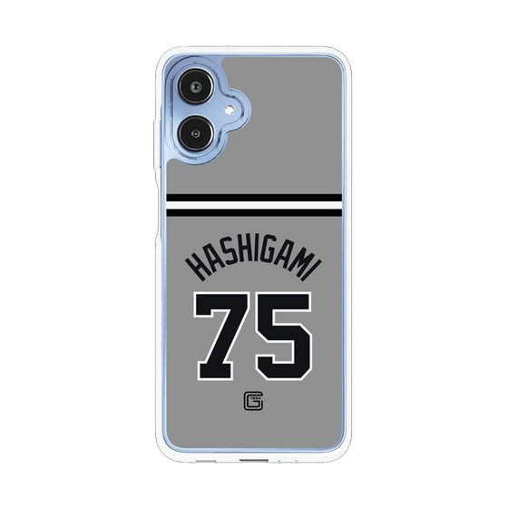 スリムプロテクションケース［ 読売ジャイアンツ - #75 HASHIGAMI - ビジター ］