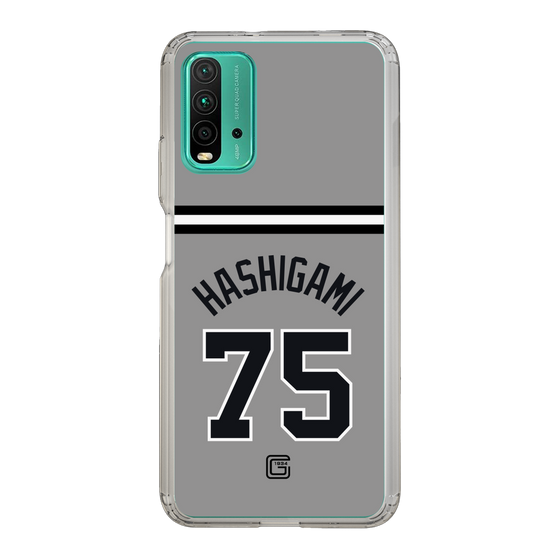 スリムプロテクションケース［ 読売ジャイアンツ - #75 HASHIGAMI - ビジター ］