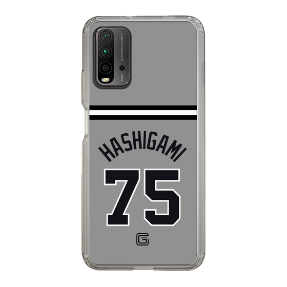 スリムプロテクションケース［ 読売ジャイアンツ - #75 HASHIGAMI - ビジター ］