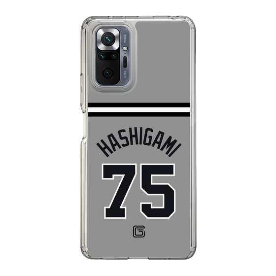 スリムプロテクションケース［ 読売ジャイアンツ - #75 HASHIGAMI - ビジター ］