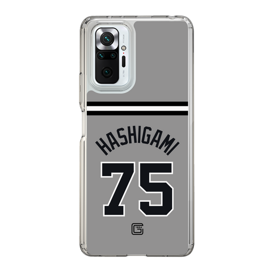 スリムプロテクションケース［ 読売ジャイアンツ - #75 HASHIGAMI - ビジター ］