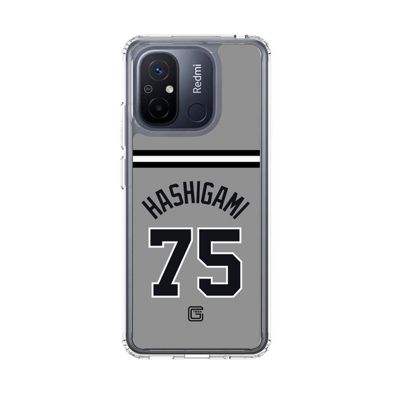 スリムプロテクションケース［ 読売ジャイアンツ - #75 HASHIGAMI - ビジター ］