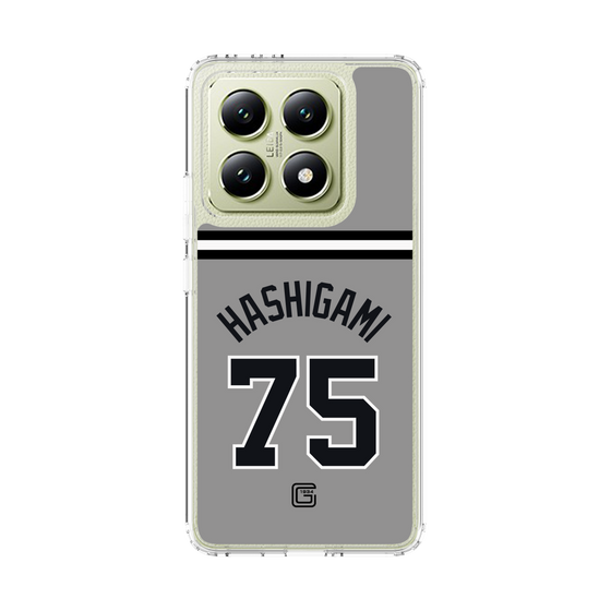 スリムプロテクションケース［ 読売ジャイアンツ - #75 HASHIGAMI - ビジター ］