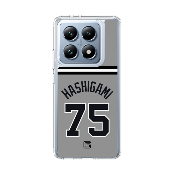 スリムプロテクションケース［ 読売ジャイアンツ - #75 HASHIGAMI - ビジター ］