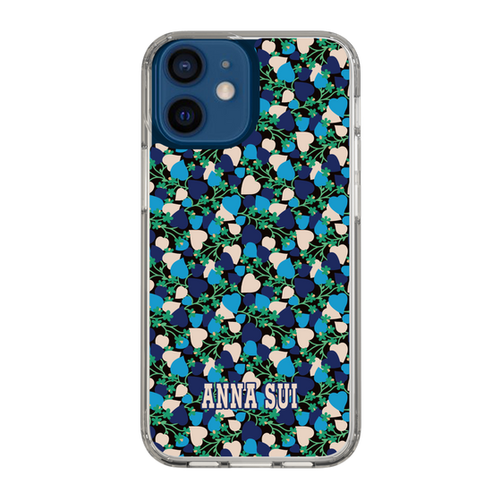 スリムプロテクションケース［ ANNA SUI - HEARTS VINE - BLUE ］