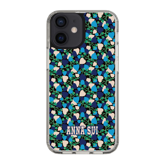 スリムプロテクションケース［ ANNA SUI - HEARTS VINE - BLUE ］