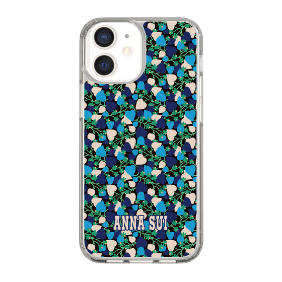 スリムプロテクションケース［ ANNA SUI - HEARTS VINE - BLUE ］
