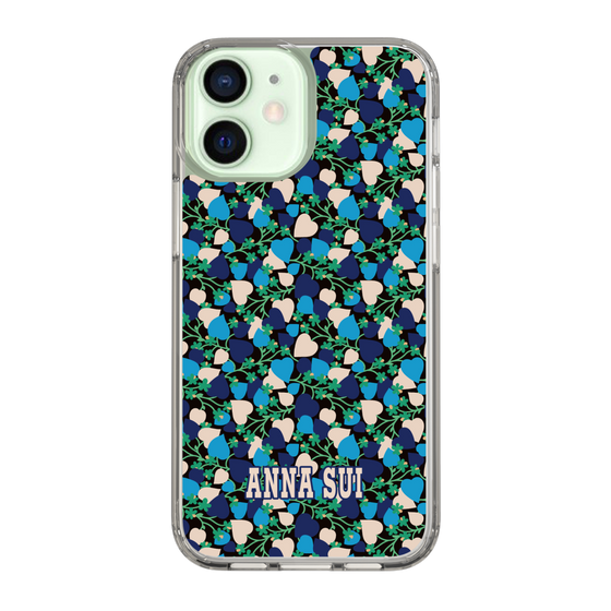 スリムプロテクションケース［ ANNA SUI - HEARTS VINE - BLUE ］