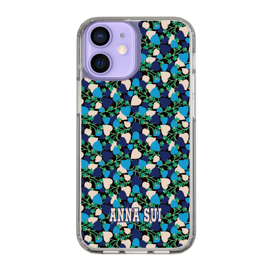 スリムプロテクションケース［ ANNA SUI - HEARTS VINE - BLUE ］