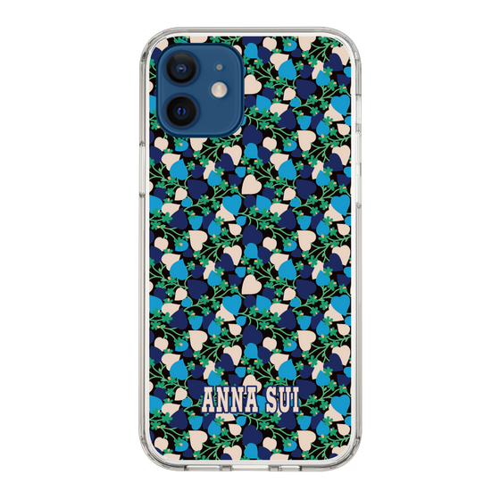 スリムプロテクションケース［ ANNA SUI - HEARTS VINE - BLUE ］