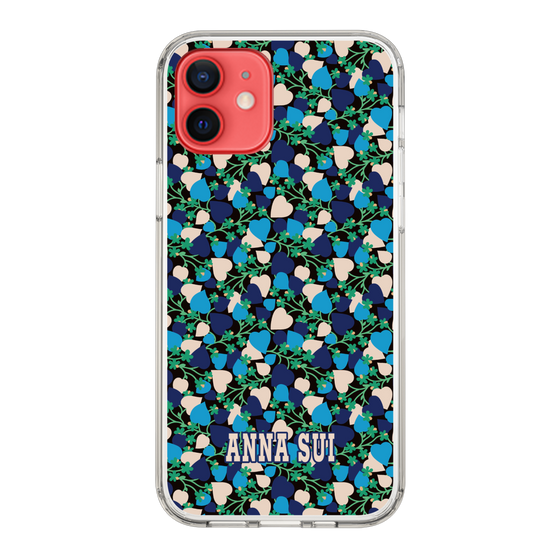 スリムプロテクションケース［ ANNA SUI - HEARTS VINE - BLUE ］