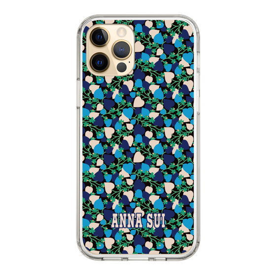 スリムプロテクションケース［ ANNA SUI - HEARTS VINE - BLUE ］