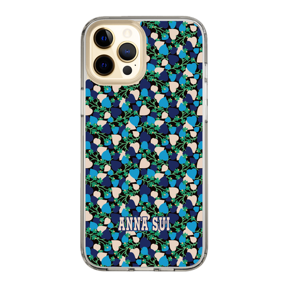 スリムプロテクションケース［ ANNA SUI - HEARTS VINE - BLUE ］
