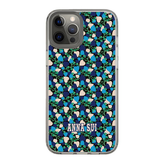 スリムプロテクションケース［ ANNA SUI - HEARTS VINE - BLUE ］