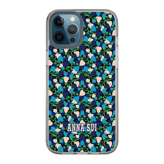 スリムプロテクションケース［ ANNA SUI - HEARTS VINE - BLUE ］