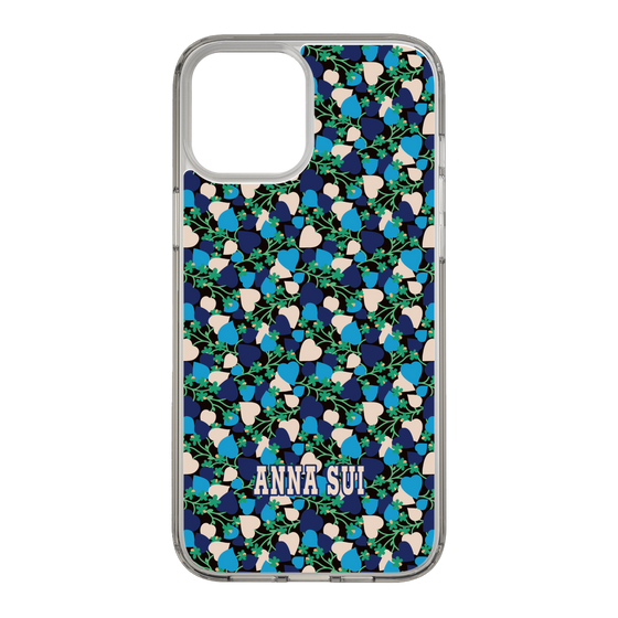 スリムプロテクションケース［ ANNA SUI - HEARTS VINE - BLUE ］