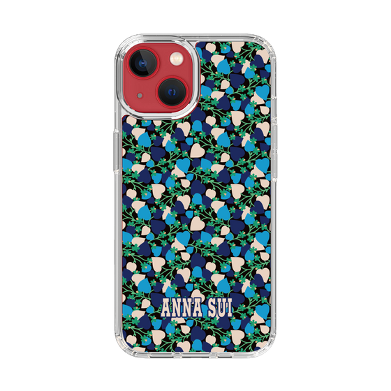 スリムプロテクションケース［ ANNA SUI - HEARTS VINE - BLUE ］