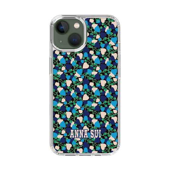 スリムプロテクションケース［ ANNA SUI - HEARTS VINE - BLUE ］