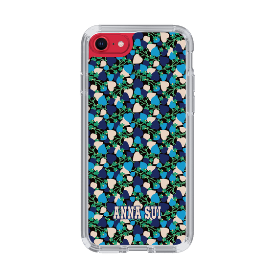 スリムプロテクションケース［ ANNA SUI - HEARTS VINE - BLUE ］