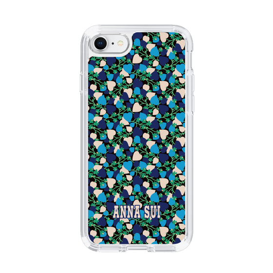 スリムプロテクションケース［ ANNA SUI - HEARTS VINE - BLUE ］