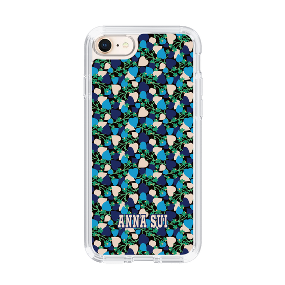 スリムプロテクションケース［ ANNA SUI - HEARTS VINE - BLUE ］