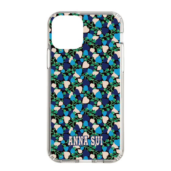 スリムプロテクションケース［ ANNA SUI - HEARTS VINE - BLUE ］