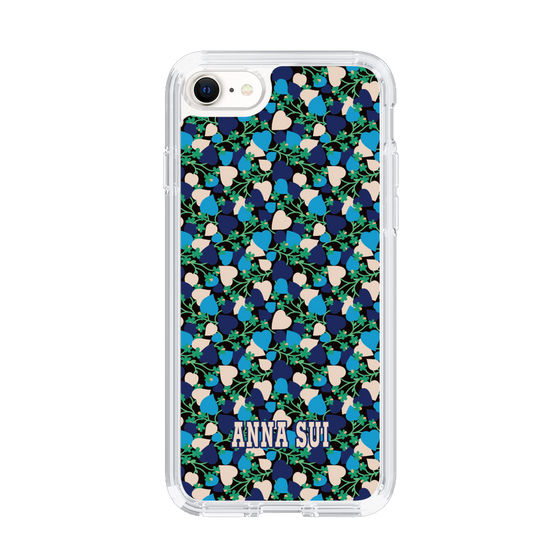 スリムプロテクションケース［ ANNA SUI - HEARTS VINE - BLUE ］