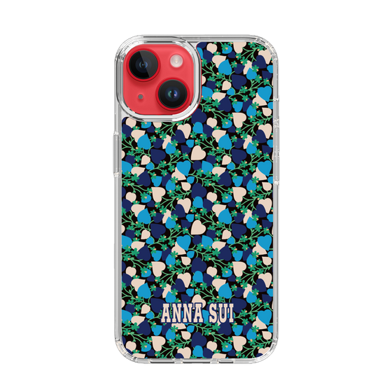 スリムプロテクションケース［ ANNA SUI - HEARTS VINE - BLUE ］