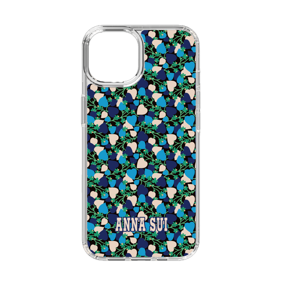 スリムプロテクションケース［ ANNA SUI - HEARTS VINE - BLUE ］
