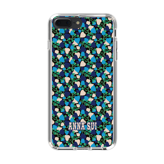 スリムプロテクションケース［ ANNA SUI - HEARTS VINE - BLUE ］