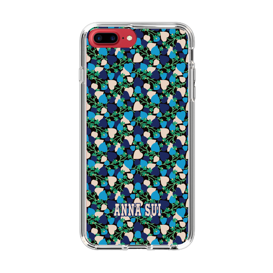 スリムプロテクションケース［ ANNA SUI - HEARTS VINE - BLUE ］