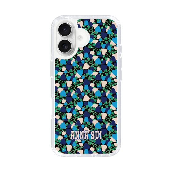 スリムプロテクションケース［ ANNA SUI - HEARTS VINE - BLUE ］