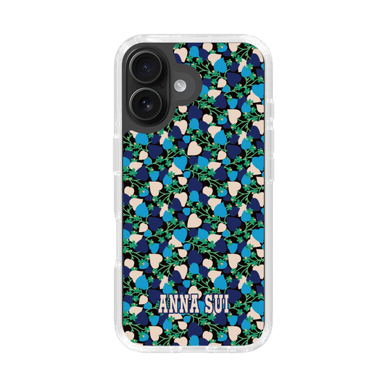 スリムプロテクションケース［ ANNA SUI - HEARTS VINE - BLUE ］