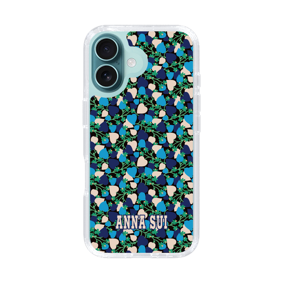 スリムプロテクションケース［ ANNA SUI - HEARTS VINE - BLUE ］