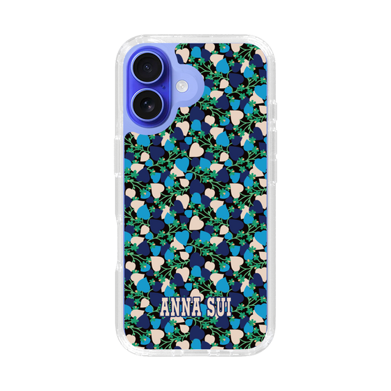 スリムプロテクションケース［ ANNA SUI - HEARTS VINE - BLUE ］