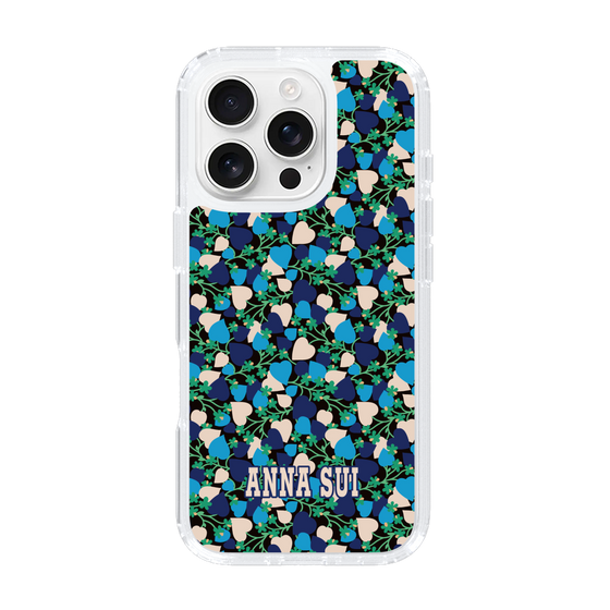 スリムプロテクションケース［ ANNA SUI - HEARTS VINE - BLUE ］