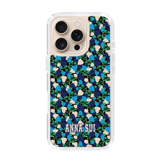 スリムプロテクションケース［ ANNA SUI - HEARTS VINE - BLUE ］