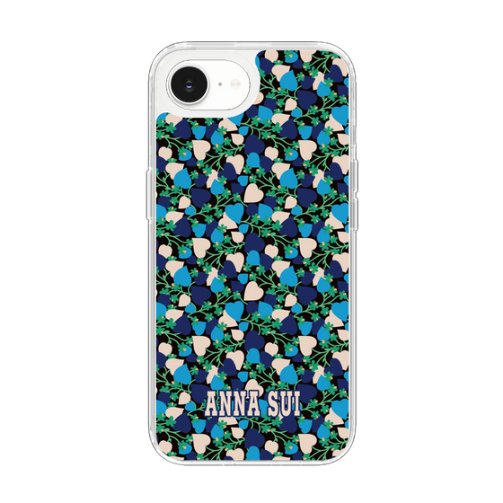 スリムプロテクションケース［ ANNA SUI - HEARTS VINE - BLUE ］