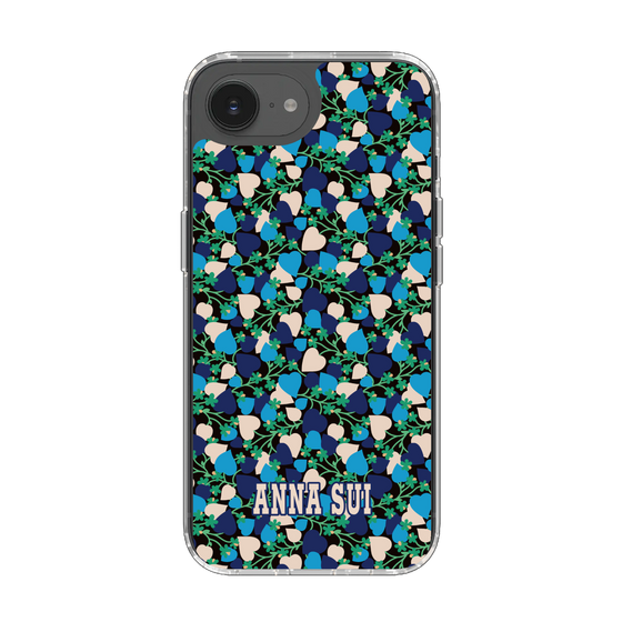 スリムプロテクションケース［ ANNA SUI - HEARTS VINE - BLUE ］