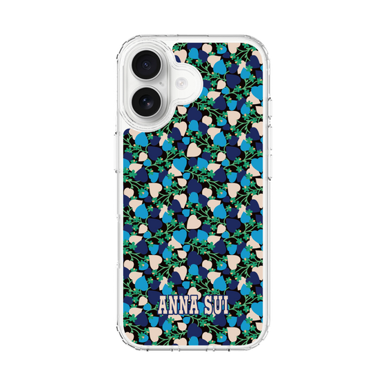 スリムプロテクションケース［ ANNA SUI - HEARTS VINE - BLUE ］
