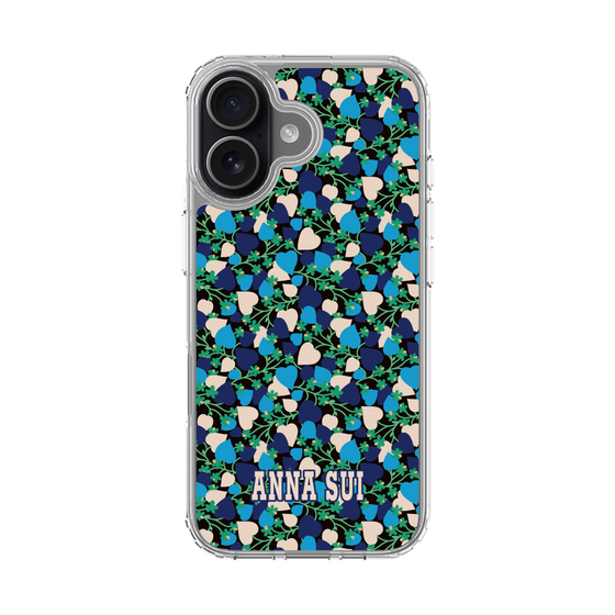 スリムプロテクションケース［ ANNA SUI - HEARTS VINE - BLUE ］