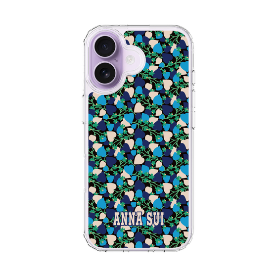 スリムプロテクションケース［ ANNA SUI - HEARTS VINE - BLUE ］