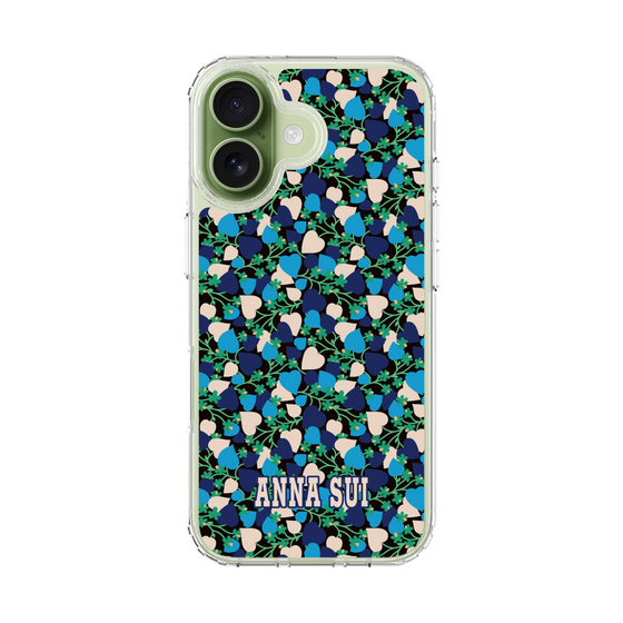 スリムプロテクションケース［ ANNA SUI - HEARTS VINE - BLUE ］