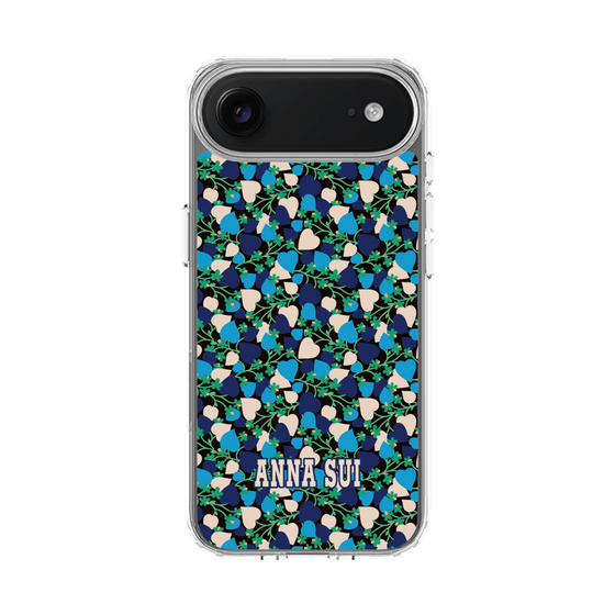 スリムプロテクションケース［ ANNA SUI - HEARTS VINE - BLUE ］