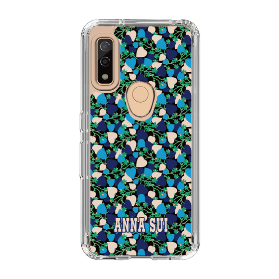 スリムプロテクションケース［ ANNA SUI - HEARTS VINE - BLUE ］