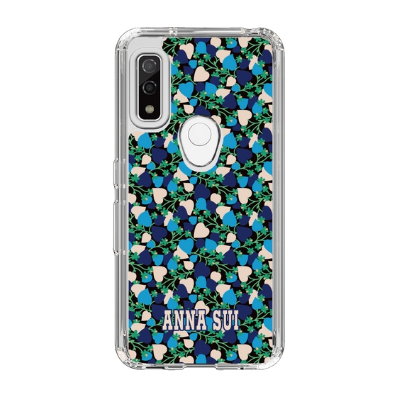スリムプロテクションケース［ ANNA SUI - HEARTS VINE - BLUE ］