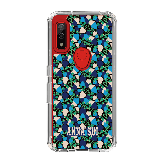 スリムプロテクションケース［ ANNA SUI - HEARTS VINE - BLUE ］
