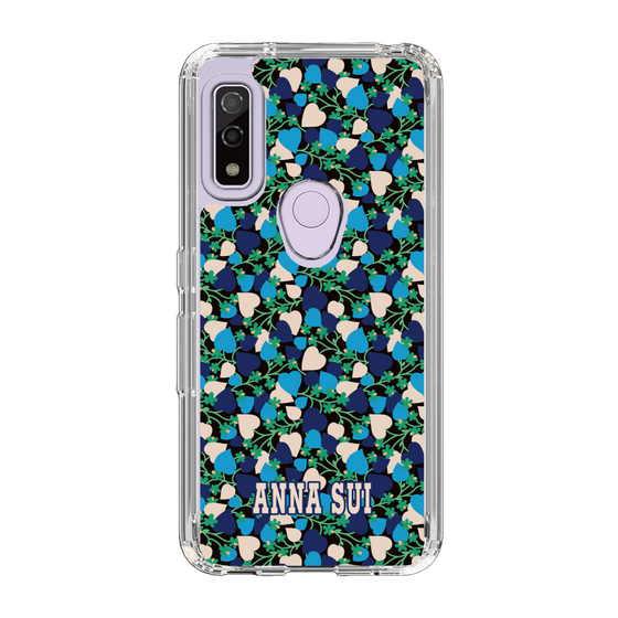 スリムプロテクションケース［ ANNA SUI - HEARTS VINE - BLUE ］