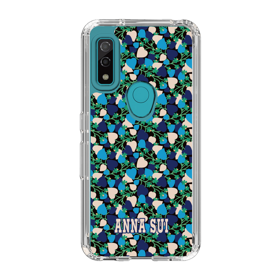 スリムプロテクションケース［ ANNA SUI - HEARTS VINE - BLUE ］